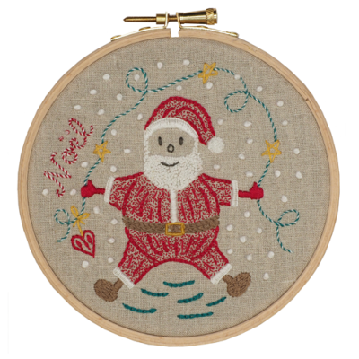 Kit de broderie - Père Noël Ballon - Marie Suarez