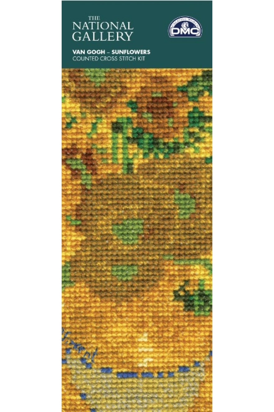 Kit marque-page point de croix - Van Gogh - Les tournesols - DMC