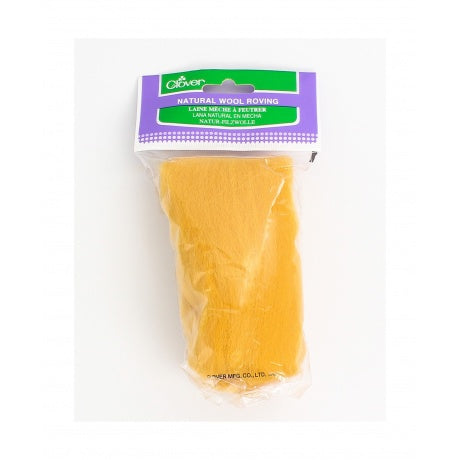 Laine mèche à feutrer - Clover - Jaune doré