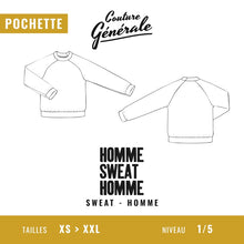 Charger l&#39;image dans la galerie, Patron homme - Homme sweat homme - Couture Générale
