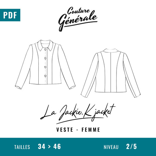 Veste Jackie .K Jacket- Couture Générale