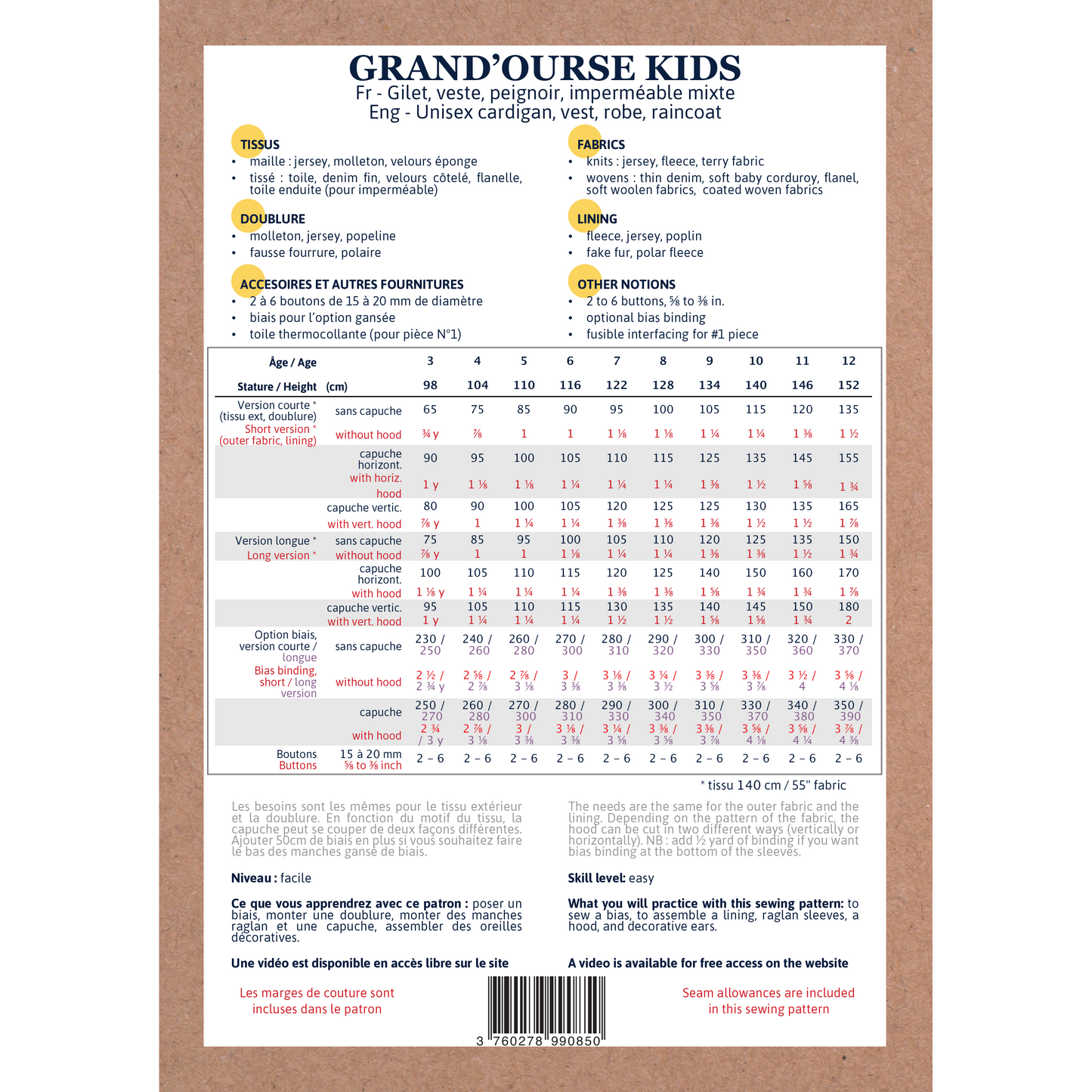 Gilet / Veste Grand' Ourse Kids - Ikatee