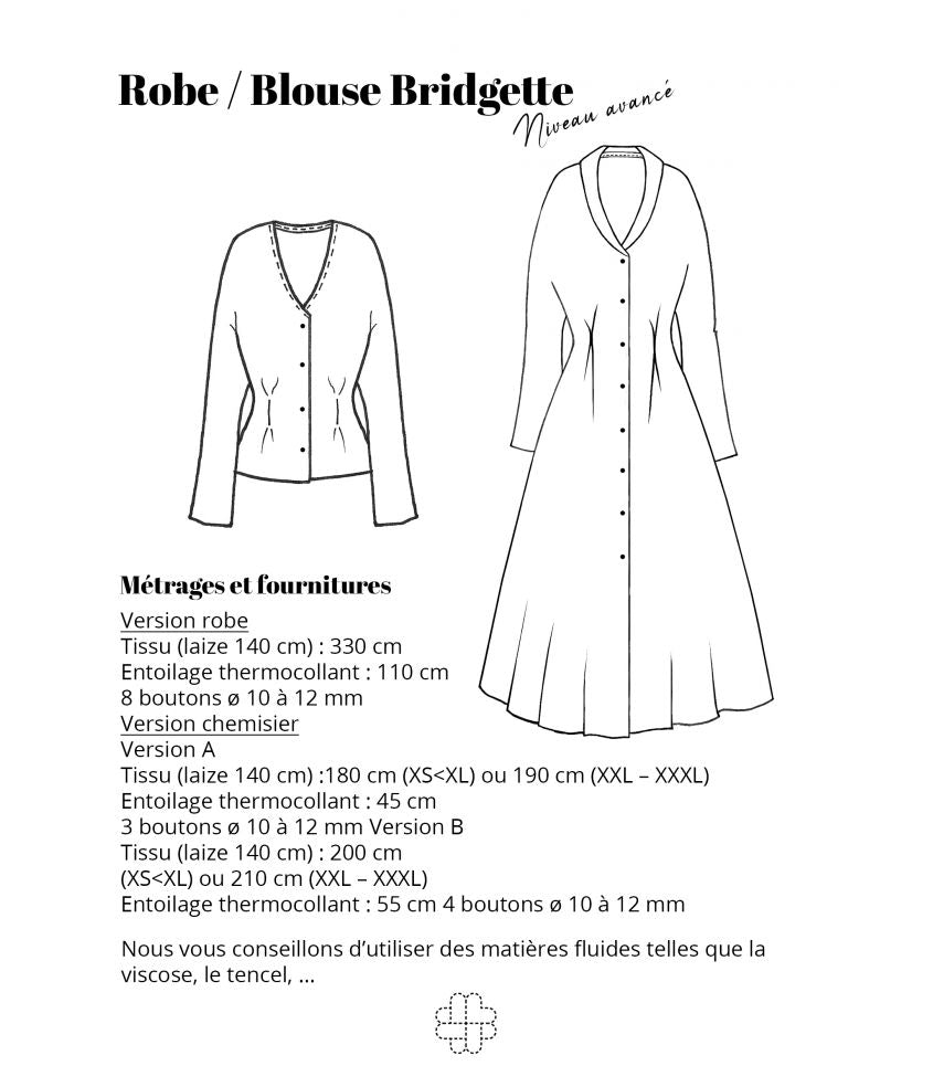 Robe / Chemise Bridgette - Singulière par Cousette