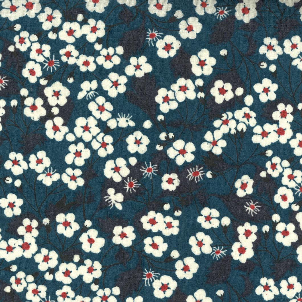 Tissu Liberty Fabrics Tana Lawn® Mitsi bleu marine
