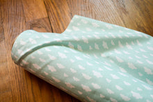 Charger l&#39;image dans la galerie, Tissu coton Ligmi menthe blanc - Domotex
