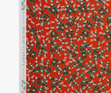 Charger l&#39;image dans la galerie, Tissu coton Mistletoe Red Metallic Coton de Cotton + Steel &amp; Rifle Paper co
