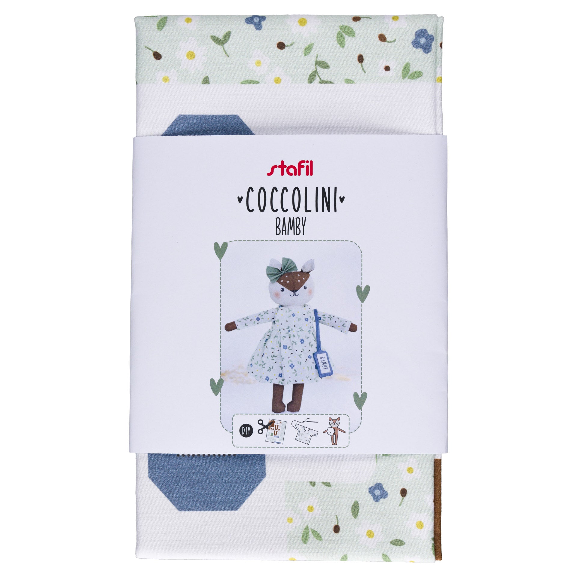 Kit couture doudou en tissu imprimé