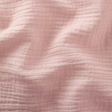 Tissu triple gaze de coton gaufrée Blush - Domotex