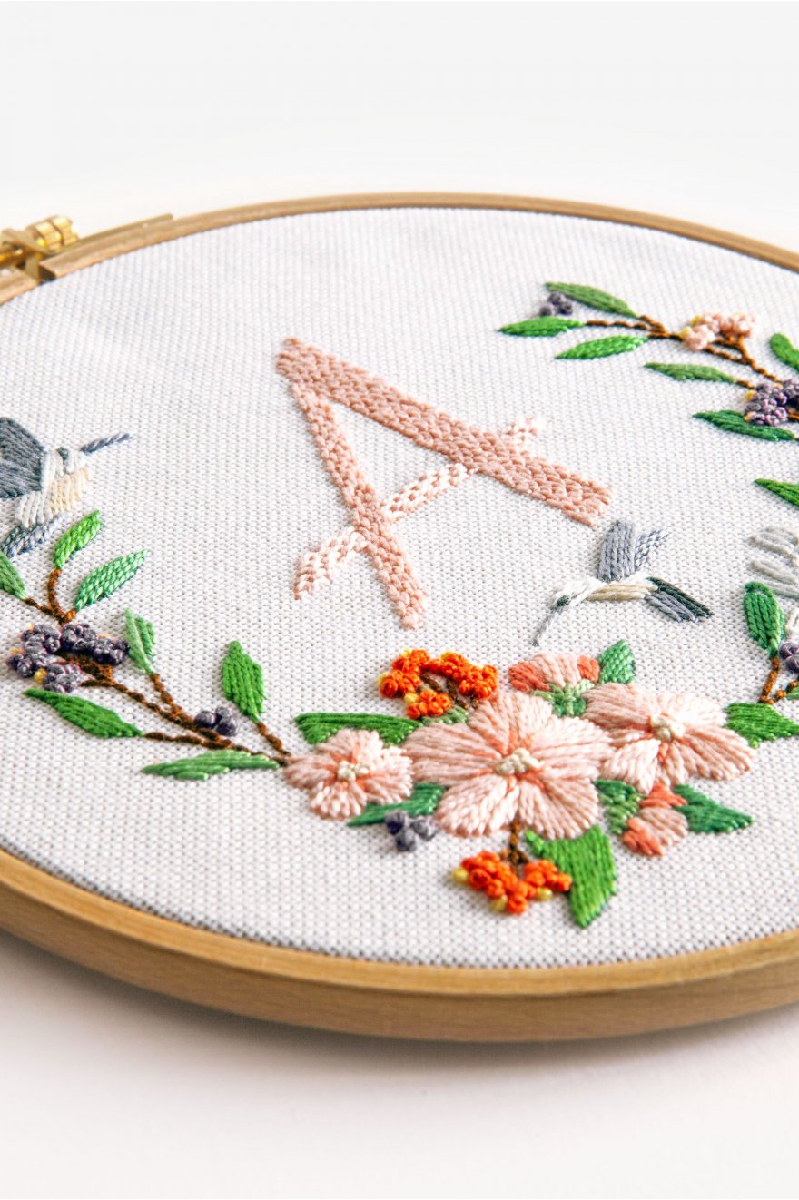 Kit de broderie - Couronne de fleur - DMC